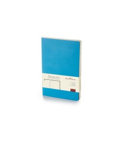 Блокнот А5 «Megapolis Flex» soft-touch голубой