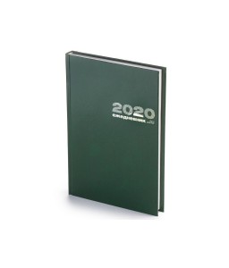 Ежедневник А5 датированный «Бумвинил» 2020 зеленый